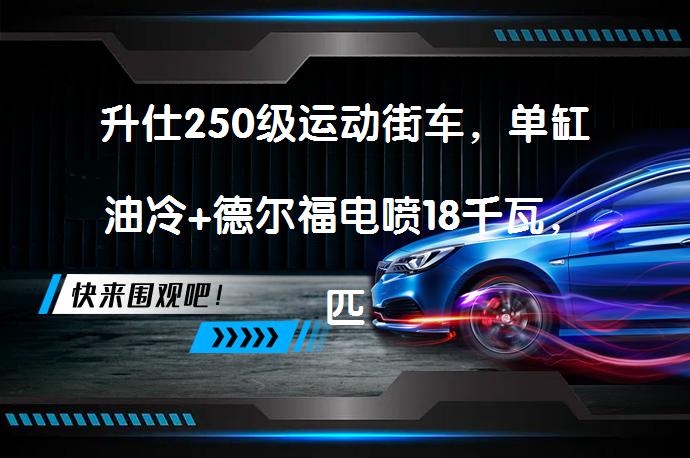 升仕250级运动街车，单缸油冷+德尔福电喷18千瓦，匹配后氮气减震_58汽车