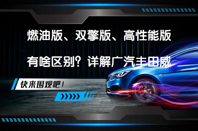 燃油版、双擎版、高性能版有啥区别？详解广汽丰田威兰达_58汽车