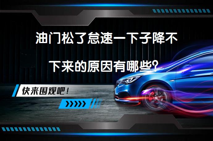 油门松了怠速一下子降不下来的原因有哪些？_58汽车