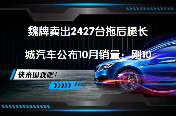 魏牌卖出2427台拖后腿长城汽车公布10月销量：刚10万出头吗？_58汽车