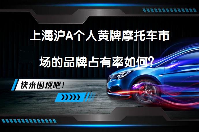 上海沪A个人黄牌摩托车市场的品牌占有率如何？_58汽车