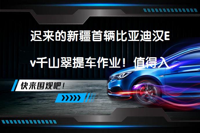 迟来的新疆首辆比亚迪汉Ev千山翠提车作业！值得入手吗？_58汽车