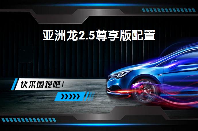 亚洲龙2.5尊享版配置-58同城