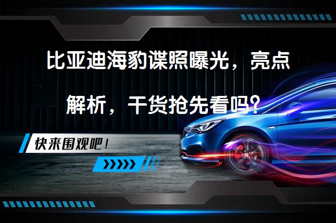 比亚迪海豹谍照曝光，亮点解析，干货抢先看吗？_58汽车