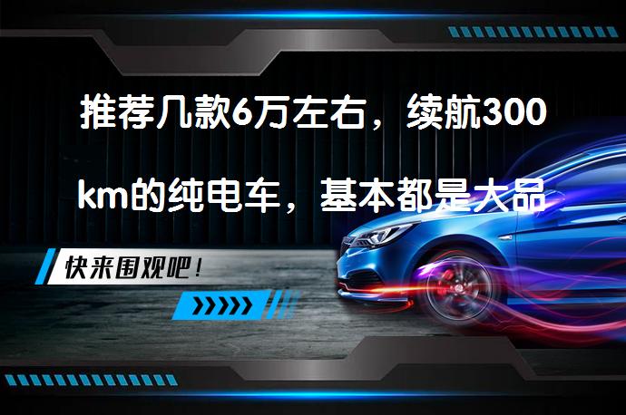 推荐几款6万左右，续航300km的纯电车，基本都是大品牌吗？_58汽车