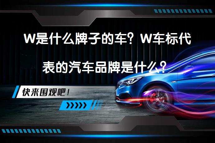 W是什么牌子的车？W车标代表的汽车品牌是什么？_58汽车