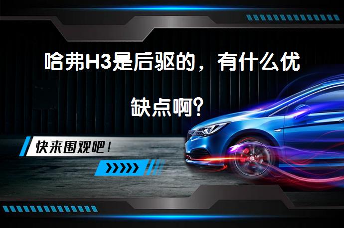 哈弗H3是后驱的，有什么优缺点啊？_58汽车