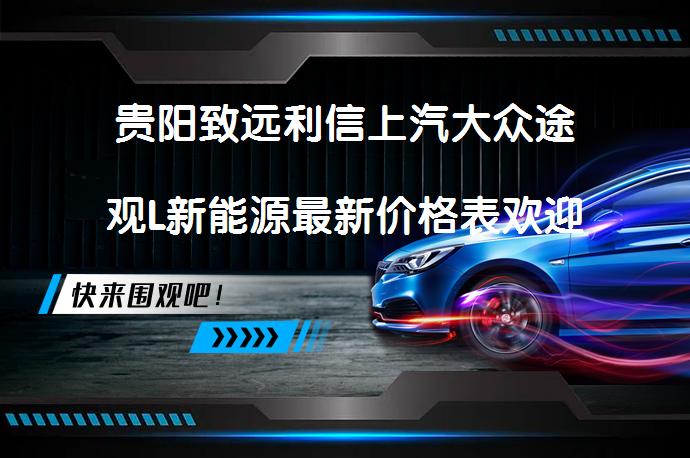 贵阳致远利信上汽大众途观L新能源最新价格表欢迎品鉴吗？_58汽车