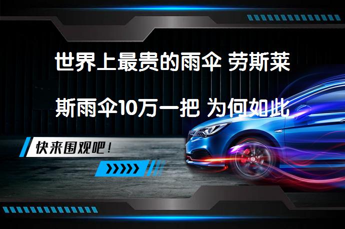 世界上最贵的雨伞 劳斯莱斯雨伞10万一把 为何如此昂贵_58汽车
