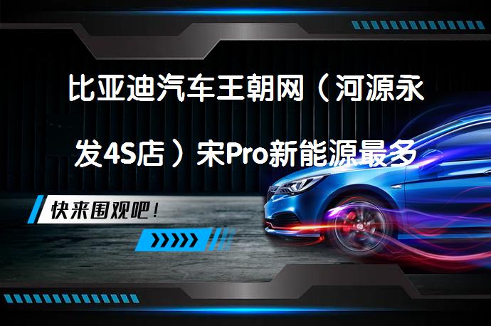 比亚迪汽车王朝网（河源永发4S店）宋Pro新能源最多优惠2万元最新报价是多少？_58汽车