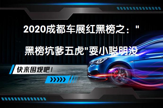 2020成都车展红黑榜之：